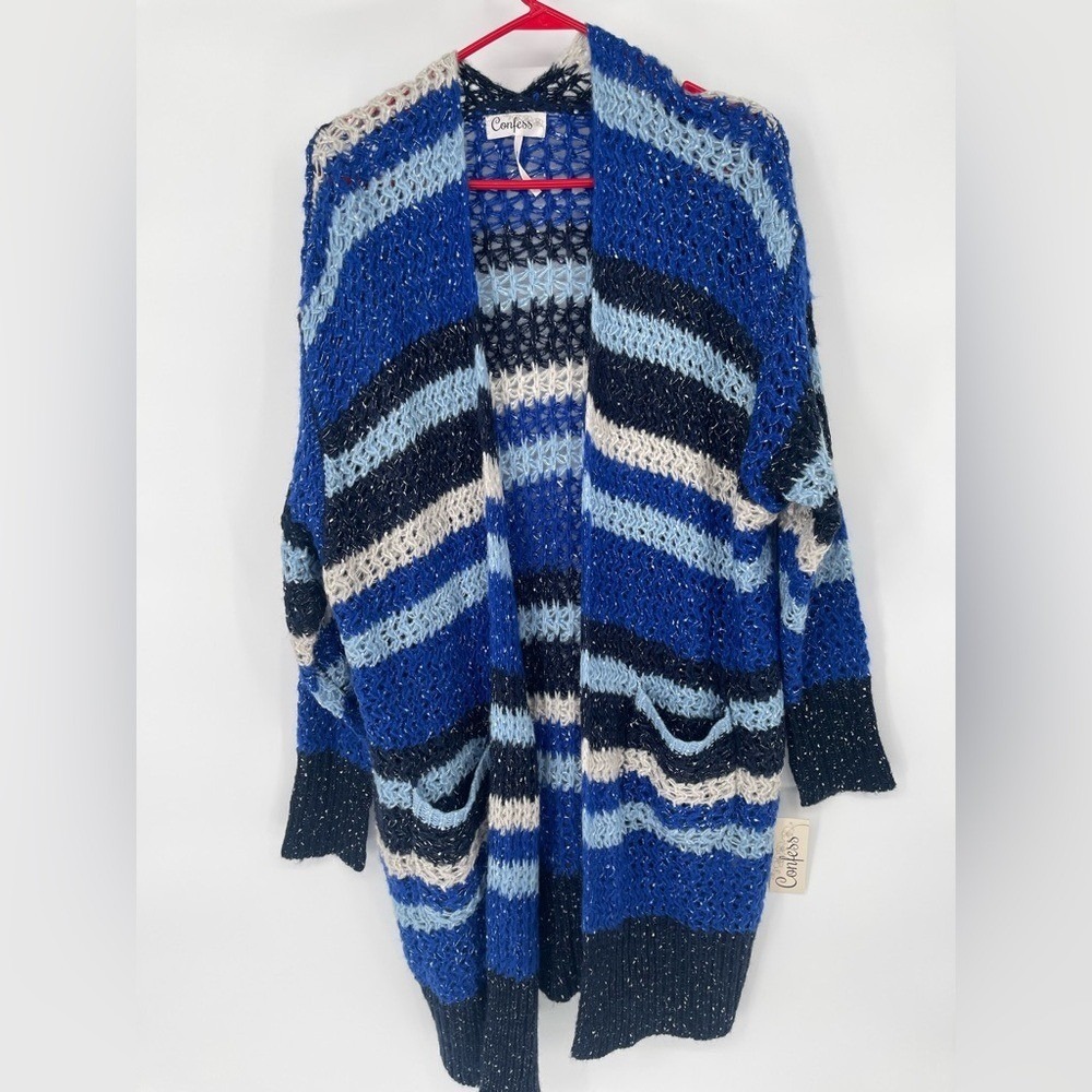 Women's Multicolor Striped‎ Cardigan